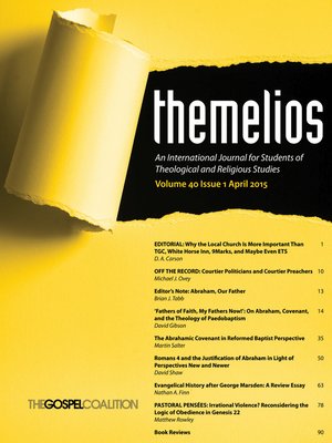 cover image of Themelios, Volume 40, Issue 1